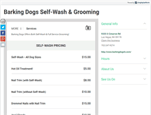 Tablet Screenshot of barkingdogslv.com